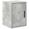 Garage Cabinets (2 pcs) - Concrete Grey Engineered Wood