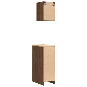 Garage Cabinets 2 pcs Brown Oak | Durable & Versatile Storage