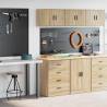 Garage Cabinets 2 pcs Sonoma Oak | Durable & Organised Storage