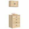 Garage Cabinets 2 pcs Sonoma Oak | Durable & Organised Storage