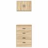 Garage Cabinets 2 pcs Sonoma Oak | Durable & Organised Storage