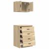 Garage Cabinets 2 pcs Sonoma Oak | Durable & Organised Storage