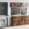  Garage Cabinets 2 pcs Smoked Oak Engineered Wood Colour smoked oak Size 60 x 51 x 85 cm Quantity in Package 1 Model 4 drawers 