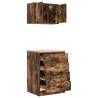 Garage Cabinets 2 pcs Smoked Oak - Organize Your Space