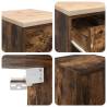 Garage Cabinets 2 pcs Smoked Oak - Organize Your Space