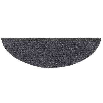 Self-Adhesive Stair Mats - 30 pcs Dark Grey | HipoMarket