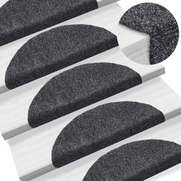 Self-Adhesive Stair Mats - 30 pcs Dark Grey | HipoMarket