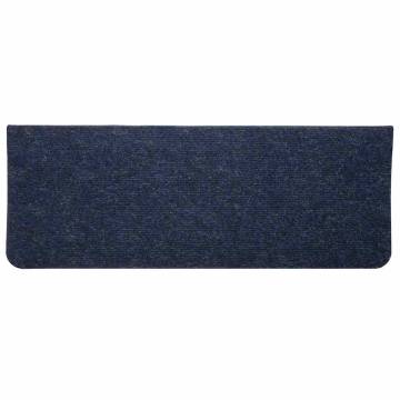 Self-Adhesive Stair Mats - 30 pcs Blue | Hipomarket UK