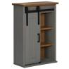 Hanging Cabinet HALDEN with Sliding Door - Grey Pine 49x22.5x70 cm