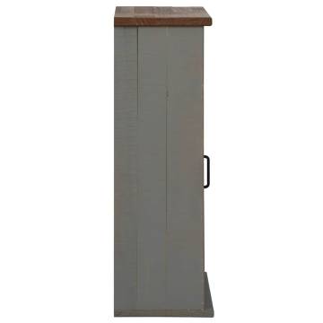 Hanging Cabinet HALDEN with Sliding Door - Grey Pine 49x22.5x70 cm