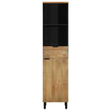 Solid Wood Mango Bathroom Cabinet - 38x33x160 cm