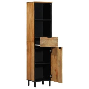 Solid Wood Mango Bathroom Cabinet - 38x33x160 cm