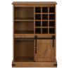 Wine Cabinet HALDEN - Sliding Door Pine with Wine Racks