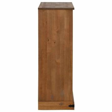 Wine Cabinet HALDEN - Sliding Door Pine with Wine Racks