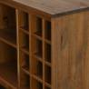 Wine Cabinet HALDEN - Sliding Door Pine with Wine Racks