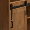 Wine Cabinet HALDEN - Sliding Door Pine with Wine Racks