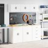 6 Pcs White Garage Cabinets - Organise Your DIY Tools