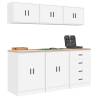 6 Pcs White Garage Cabinets - Organise Your DIY Tools