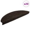  Stair Mats Self-adhesive 20 pcs Dark Brown 65x21x4 cm Colour dark brown Size 65 x 21 x 4 cm Quantity in Package 20 