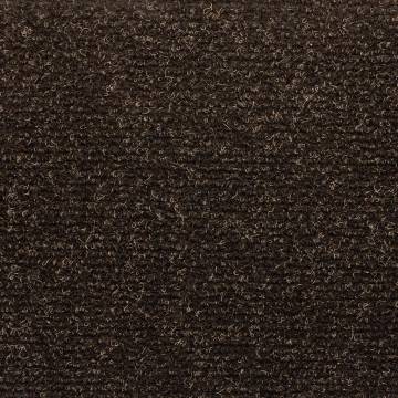 Self-Adhesive Stair Mats 20 pcs Dark Brown - Safe & Stylish