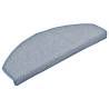 Stair Mats 30 pcs - Light Grey & Blue | 65x24x4 cm