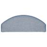 Stair Mats 30 pcs - Light Grey & Blue | 65x24x4 cm