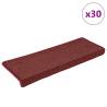 Stair Mats 30 pcs Matte Red - Non-Slip & Washable | Hipo Market