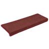 Stair Mats 30 pcs Matte Red - Non-Slip & Washable | Hipo Market