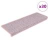  Stair Mats Self-adhesive Sisal-Look 30 pcs 65x21x4 cm Red Colour pink Quantity in Package 30 