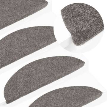 Self-Adhesive Stair Mats - 30 pcs Grey | HipoMarket