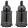 Lamp Holders 2 pcs Glossy Black E27 - Stylish Lighting Solution