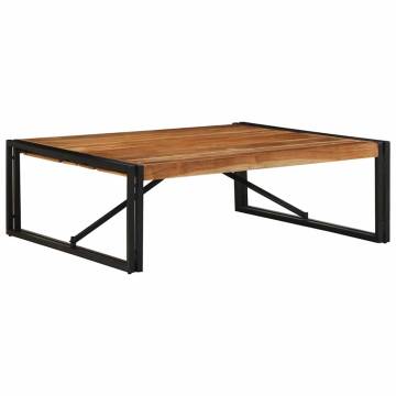 Solid Wood Acacia Coffee Table - 100x100 cm | HipoMarket