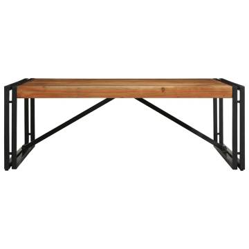 Solid Wood Acacia Coffee Table - 100x100 cm | HipoMarket