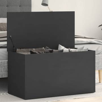 Grey Storage Chest 84x42x46 cm - Stylish Organization Solution