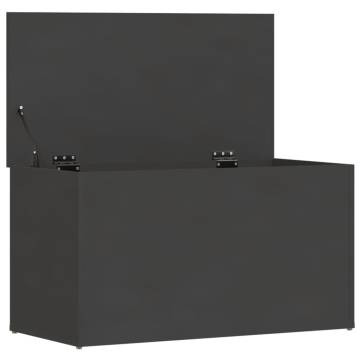 Grey Storage Chest 84x42x46 cm - Stylish Organization Solution