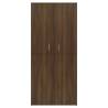 Elegant Brown Oak Shoe Cabinet – 80x39x178 cm | HipoMarket