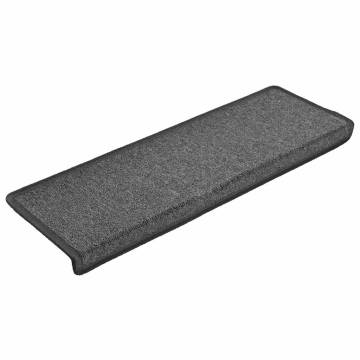 Stair Mats 30 pcs - Dark Grey | Non-Slip & Washable