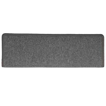 Stair Mats 30 pcs - Dark Grey | Non-Slip & Washable