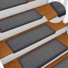 Stair Mats 30 pcs - Dark Grey | Non-Slip & Washable