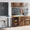  Garage Cabinets 2 pcs Smoked Oak Engineered Wood Colour smoked oak Size 40 x 51 x 85 cm Quantity in Package 1 Model 2 shelves 