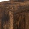 Garage Cabinets (2 pcs) - Smoked Oak Engineered Wood Storage