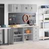  Garage Cabinets 6 pcs Grey Sonoma Engineered Wood Colour grey sonoma Quantity in Package 1 Model without doors 