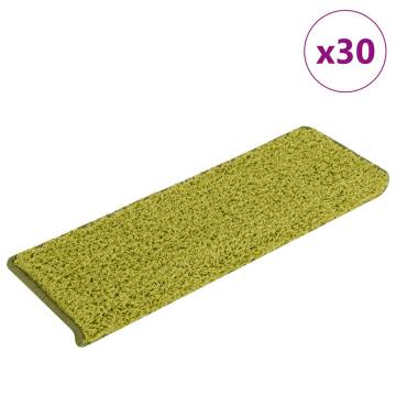 Stair Mats 30 pcs - 65x21 cm Green | Hipomarket UK