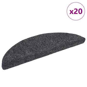 Self-Adhesive Stair Mats - 20 pcs Dark Grey | HipoMarket