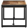 Stylish Coffee Table 80x40 cm - Solid Mango Wood & Iron Frame