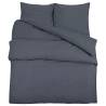 Duvet Cover Set Anthracite 140x200 cm - 100% Cotton