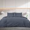 Duvet Cover Set Anthracite 155x220 cm Cotton | Hipomarket