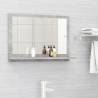  Bathroom Mirror Concrete Grey 60x10.5x37 cm Engineered Wood Colour concrete grey Size 60 x 10.5 x 37 cm Quantity in Package 1 