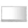 Bathroom Mirror Concrete Grey - Modern Design | HipoMarket UK