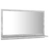 Bathroom Mirror Concrete Grey - Modern Design | HipoMarket UK